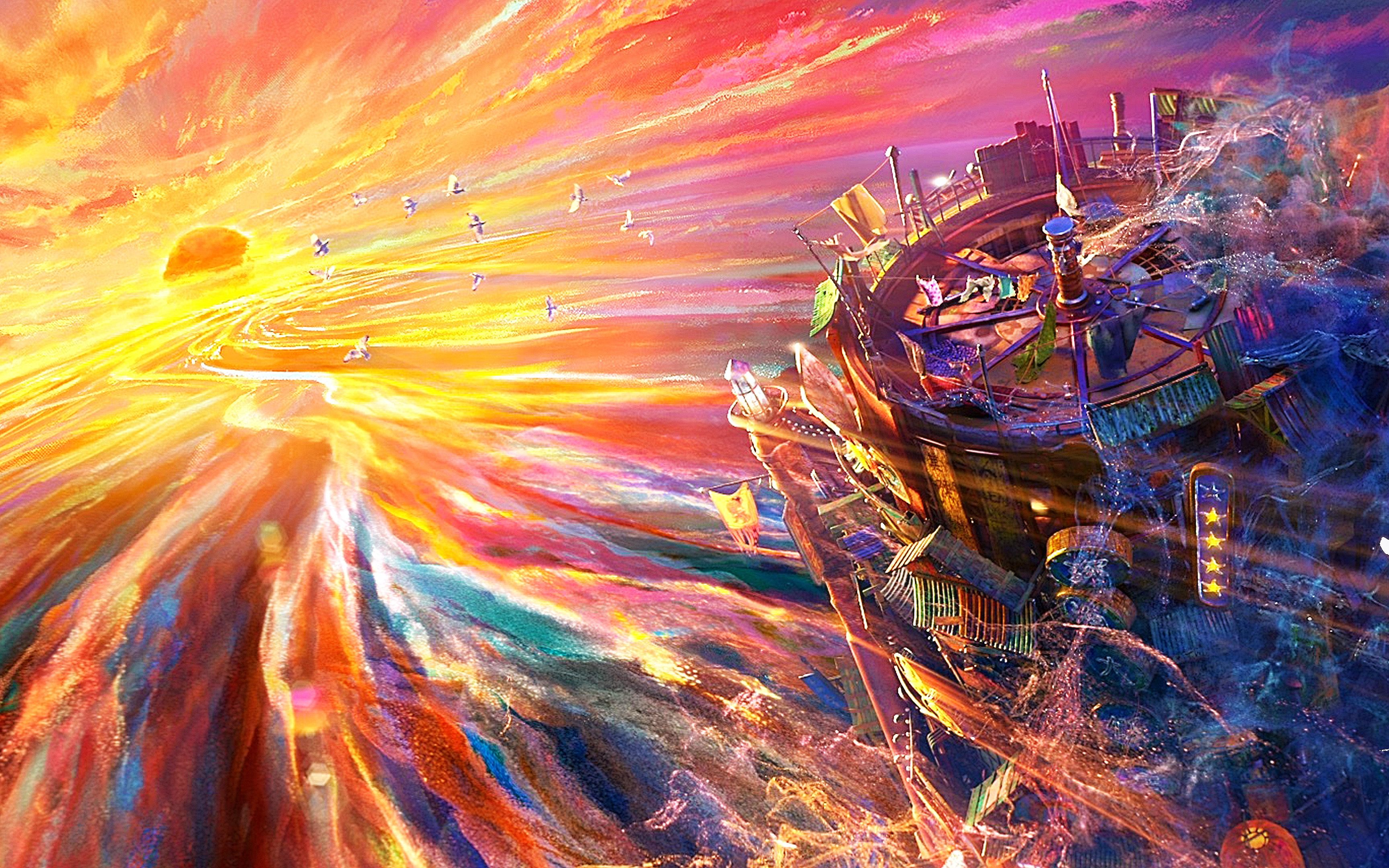 粒子水墨画风太惊艳了！2022动画《深海》首支预告，大圣归来导演新作