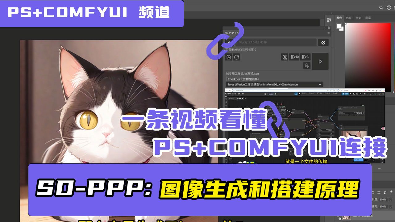 sd-ppp你用对了么？-PS和comfyui连接后如何搭建生图全流程讲解-【002】