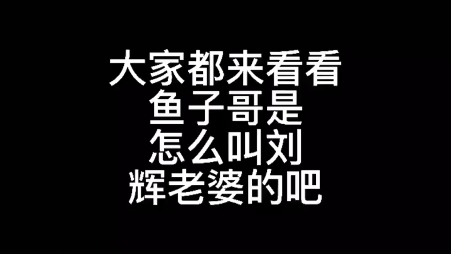 鱼子哥和刘辉的恋爱日记