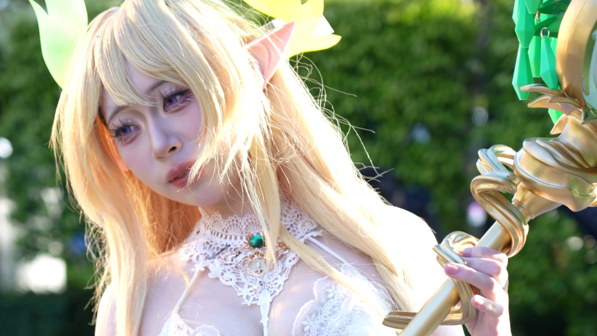 [Azur Lane: Golden Lion's Sexy Wedding Look]—She's so beautiful, just like a fairy.