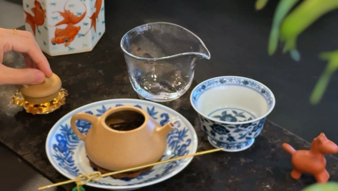 3.2寿眉｜青花和紫砂是绝配