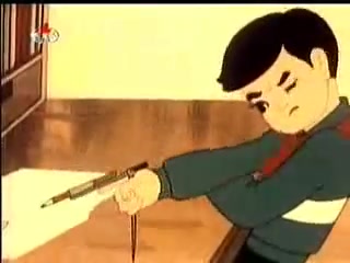 [学好数学打美帝]朝鲜儿童动画《铅笔炮弹》