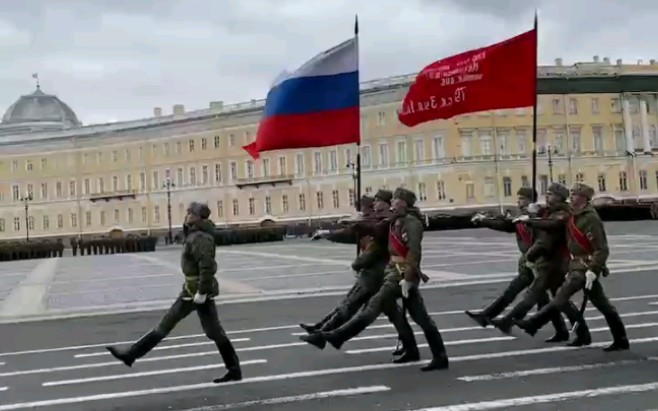 2024年俄罗斯圣彼得堡胜利日阅兵第一次彩排（4.23）