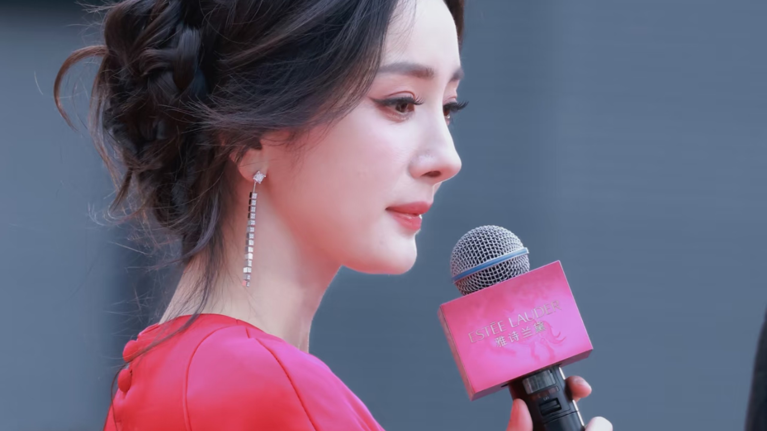 杨幂 红色长裙 超清怼脸 无敌