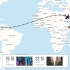 FCPX模板-地图线路标准航线线路标注旅游飞行线路标注地图线路动画2