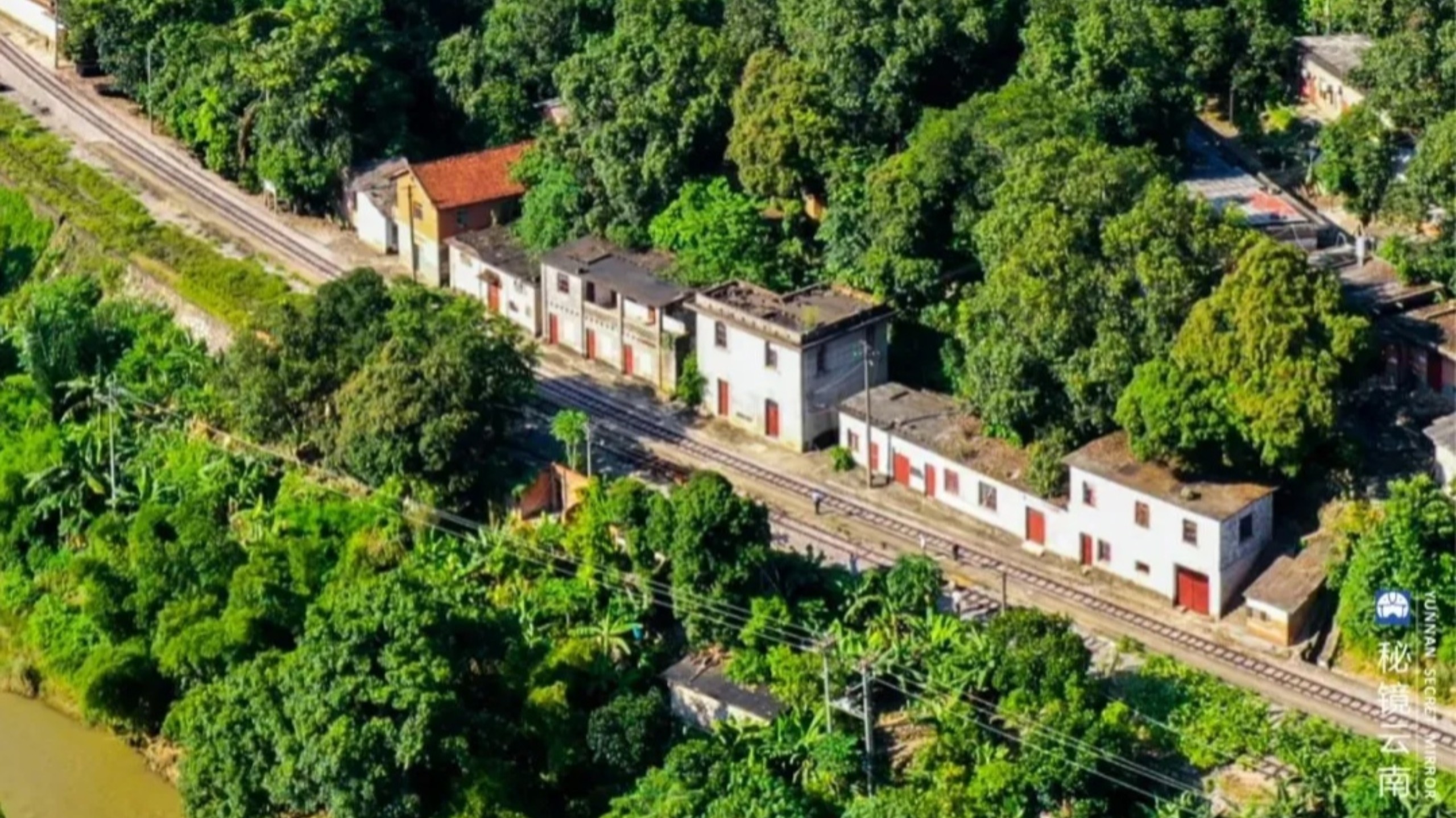 百年滇越铁路k421老范寨车站→k436马街车站前方视野