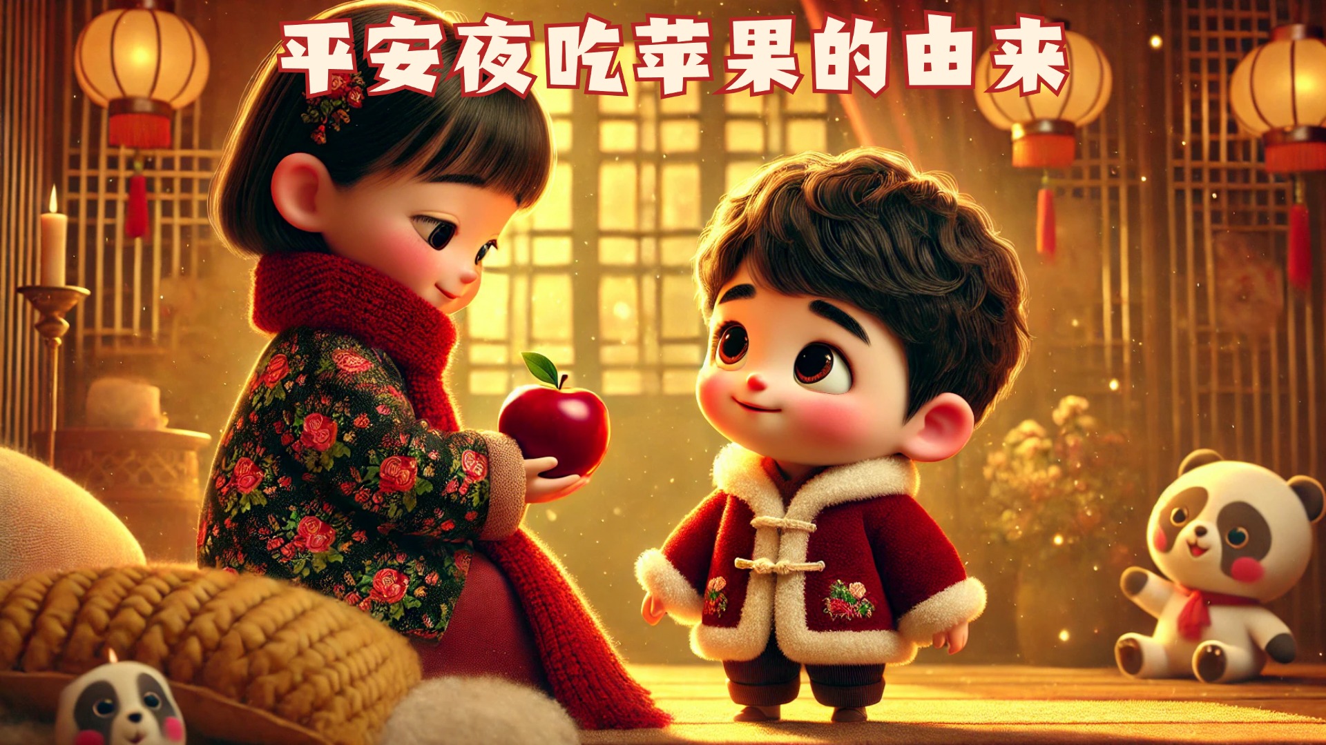儿童睡前故事：《平安夜吃苹果的由来》