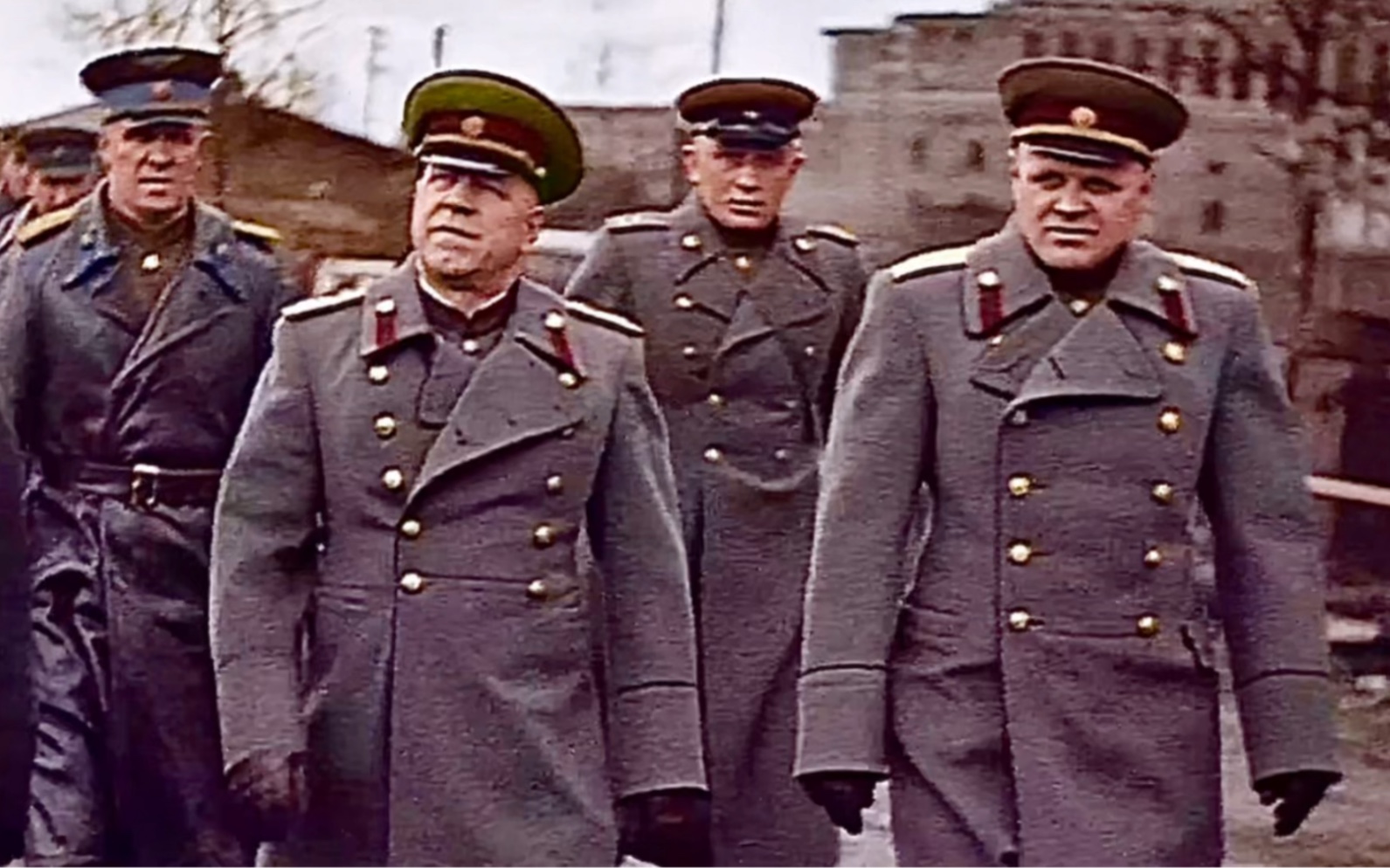 德国战败、朱可夫元帅进入柏林，高清影像。