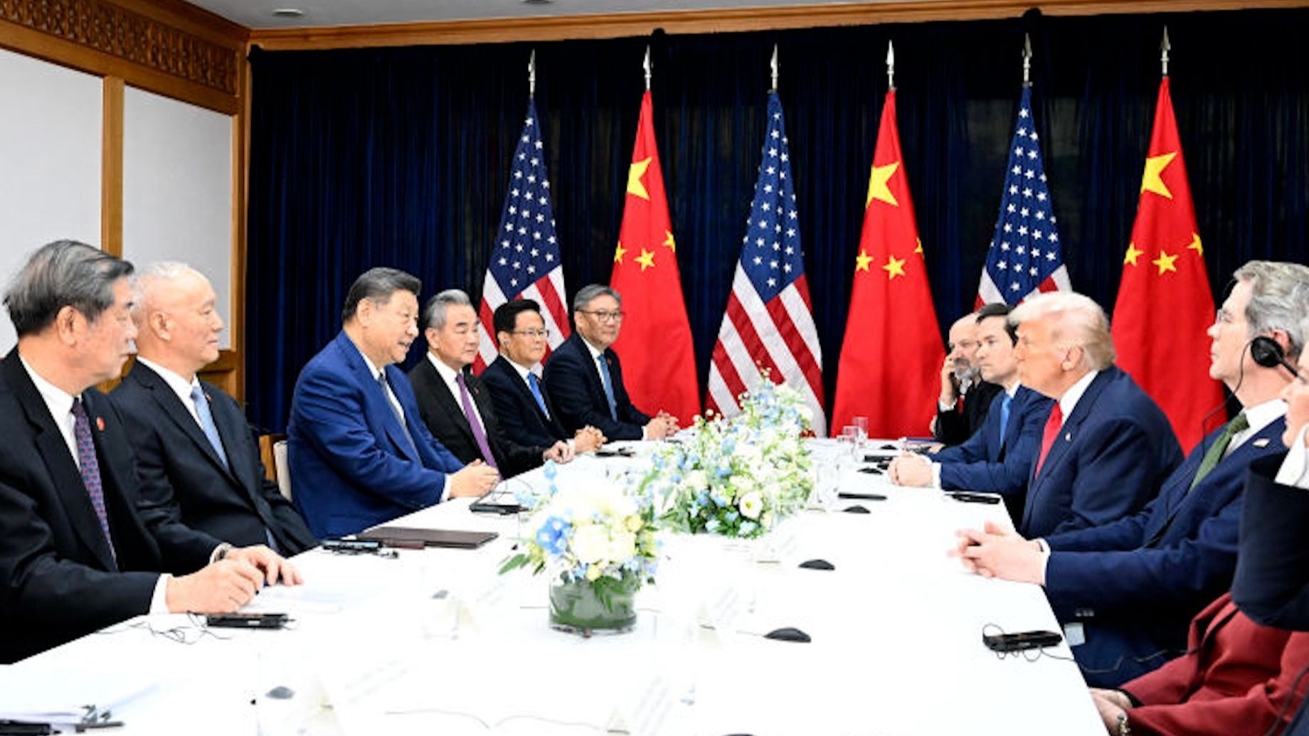 独家视频！习近平同美国总统特朗普会晤开始