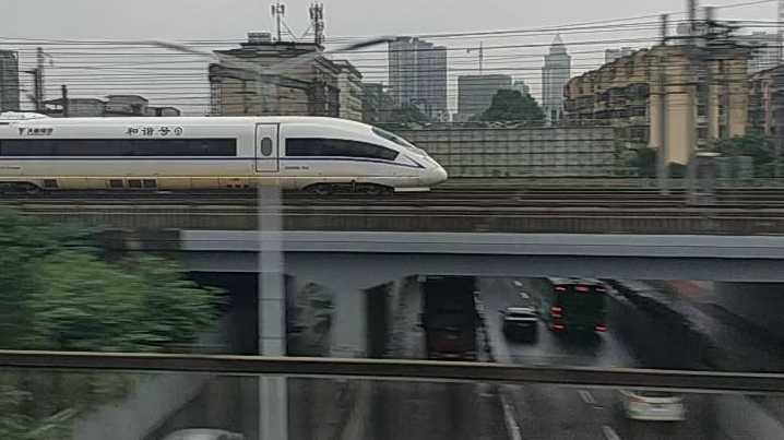 [高铁]380B和400bf丽水到上海杭州段同向越站