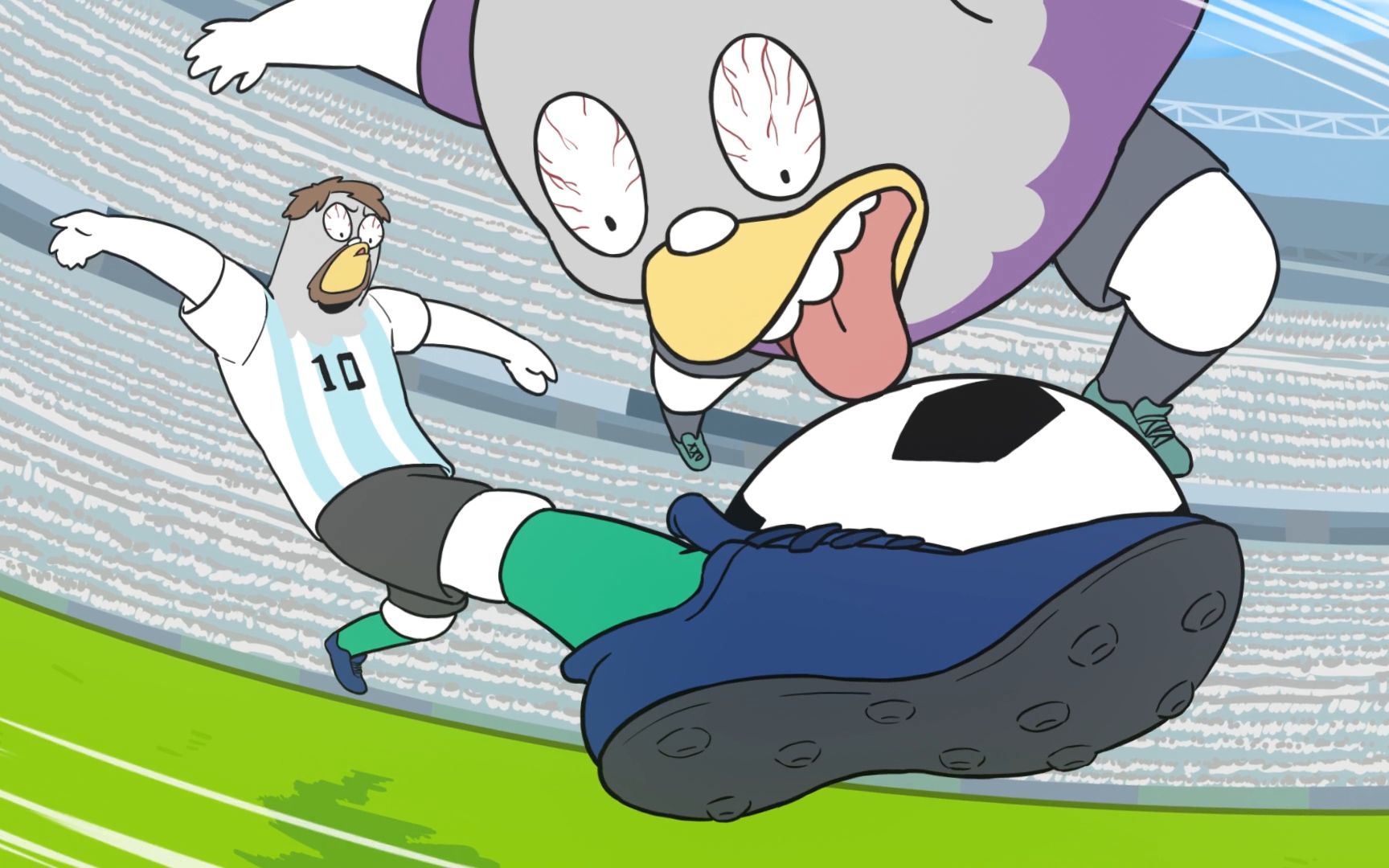 (世界杯）好一条“夺命香鸡腿”！我这是少林的“大力金刚腿“！