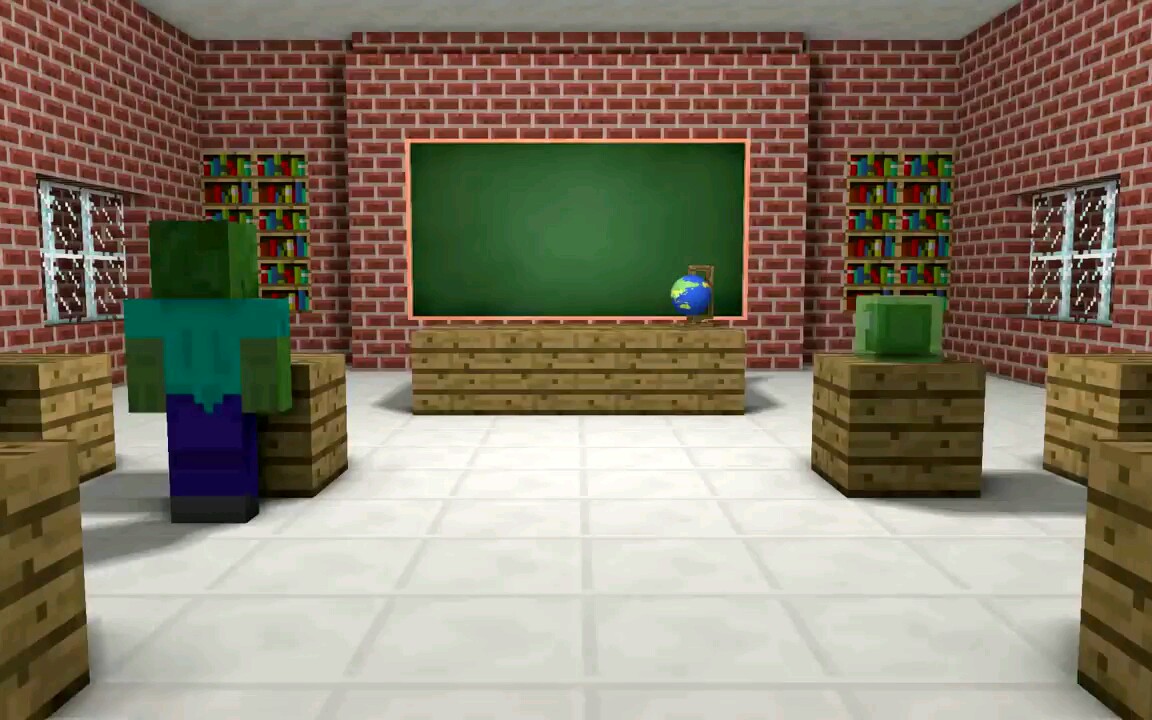 我的世界动画片怪物学院吃鸡