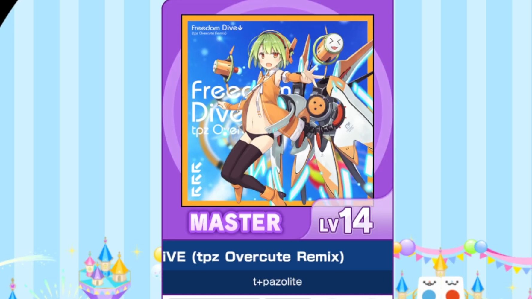 【谱面确认】【MAIMAI DX】【FREEDOM DiVE (tpz Overcute Remix)】 Master 14