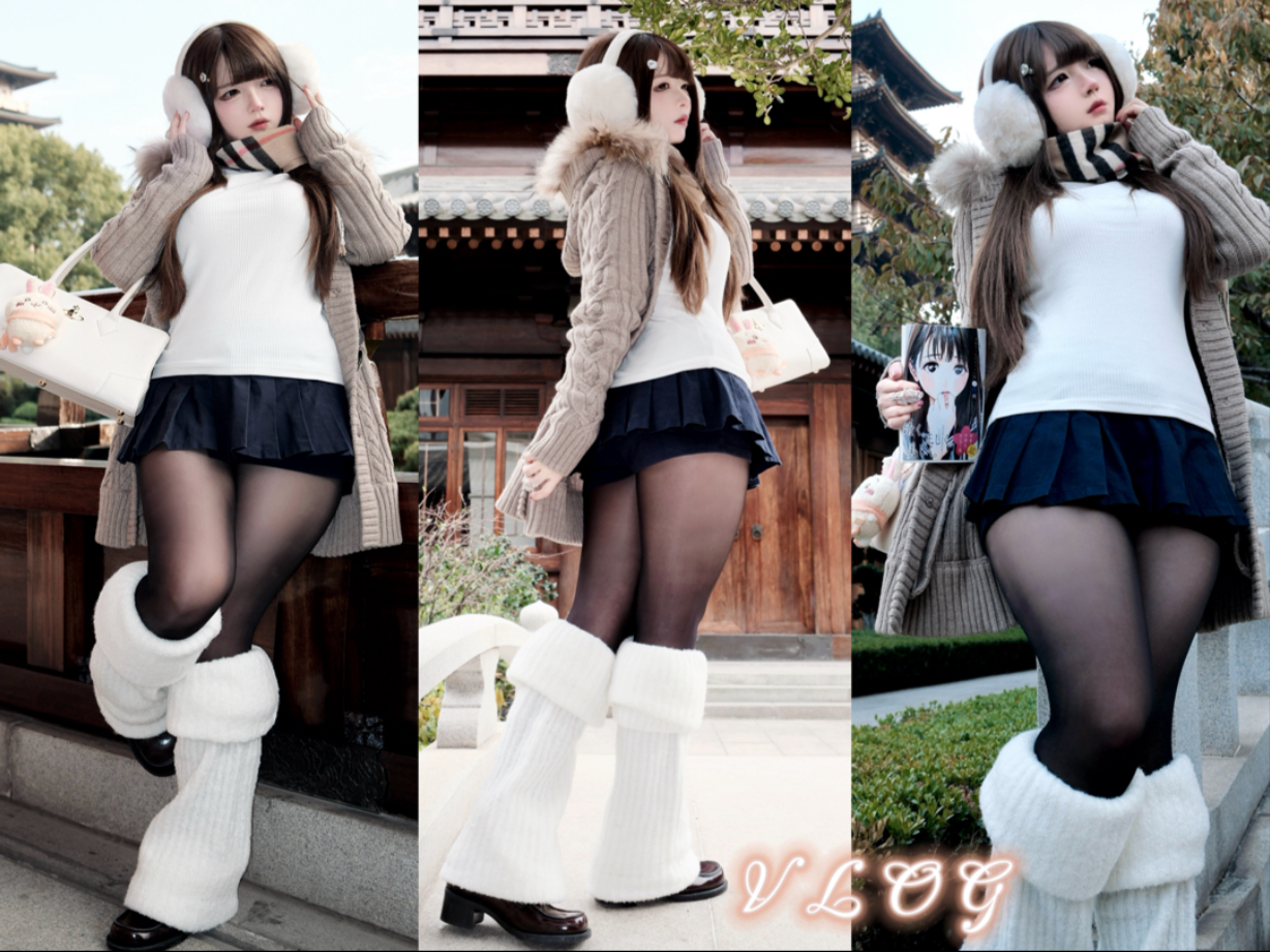 HOSHANJI VLOG｜Just this meat leg school sense hand puppet doll moe! ☆Slightly chubby wear