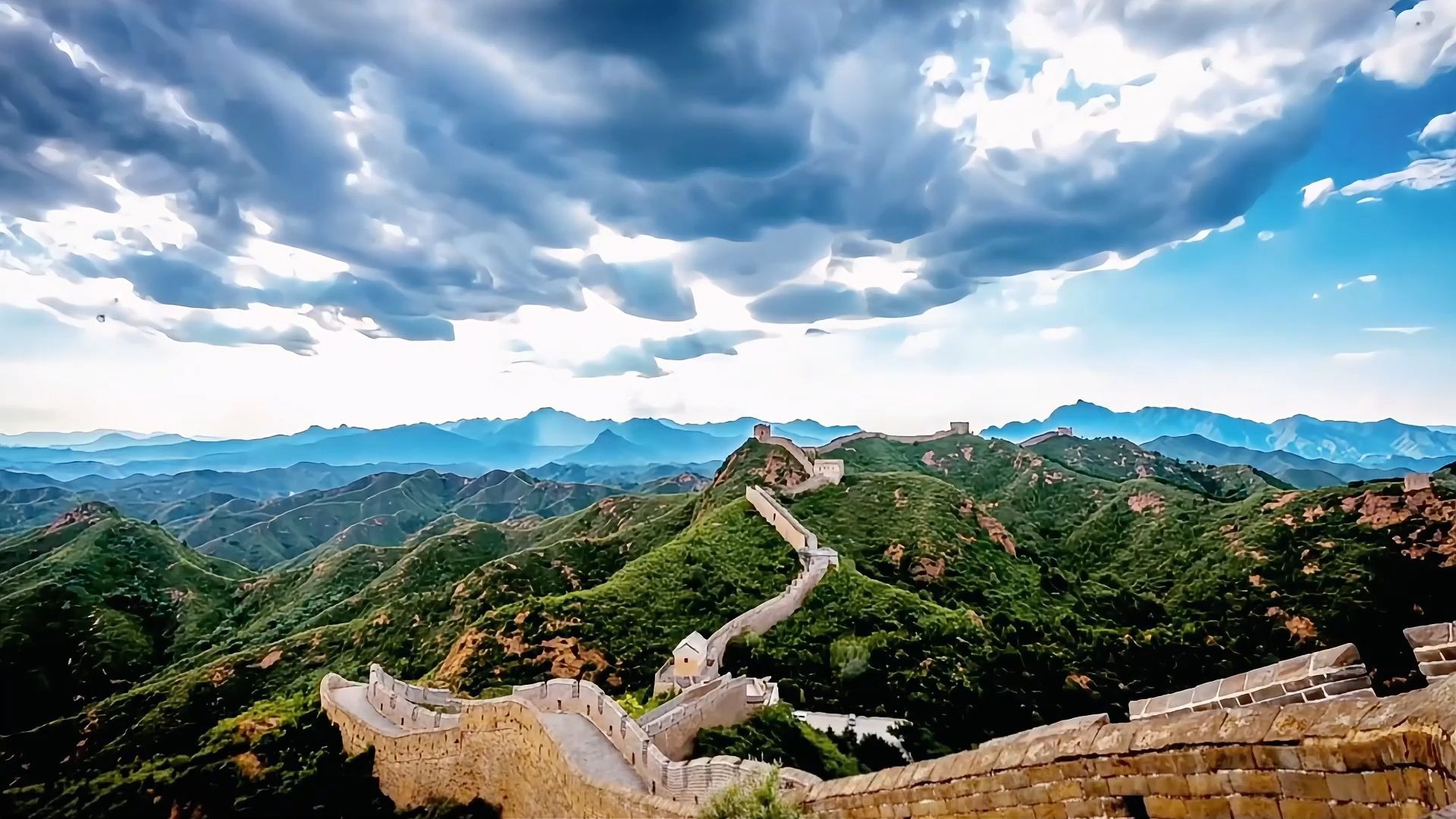 《美丽中国》少儿六一舞蹈歌曲舞台视频背景高清素材