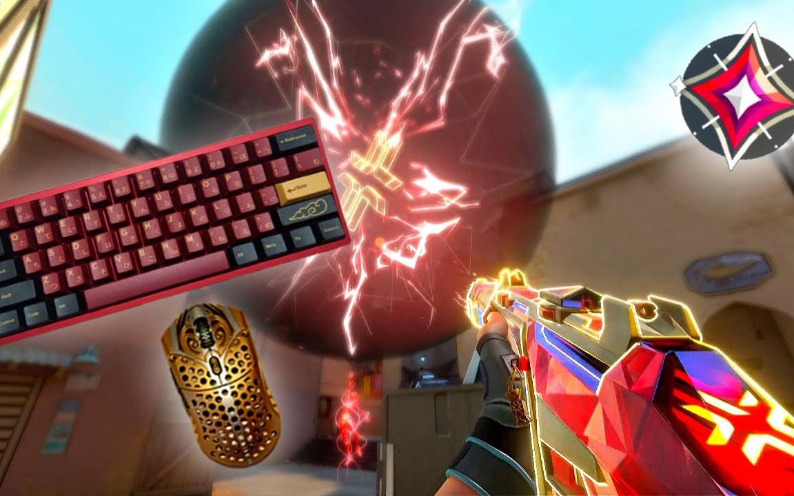 【国外主播Vainsz/VALORANT瓦罗兰特/键盘助眠】2022年冠军套装——幻象_VALORANT_游戏集锦