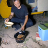 拖挂小房车骑行40公里成功抵达山东地界，消耗太大买个猪耳朵给自己加个餐
