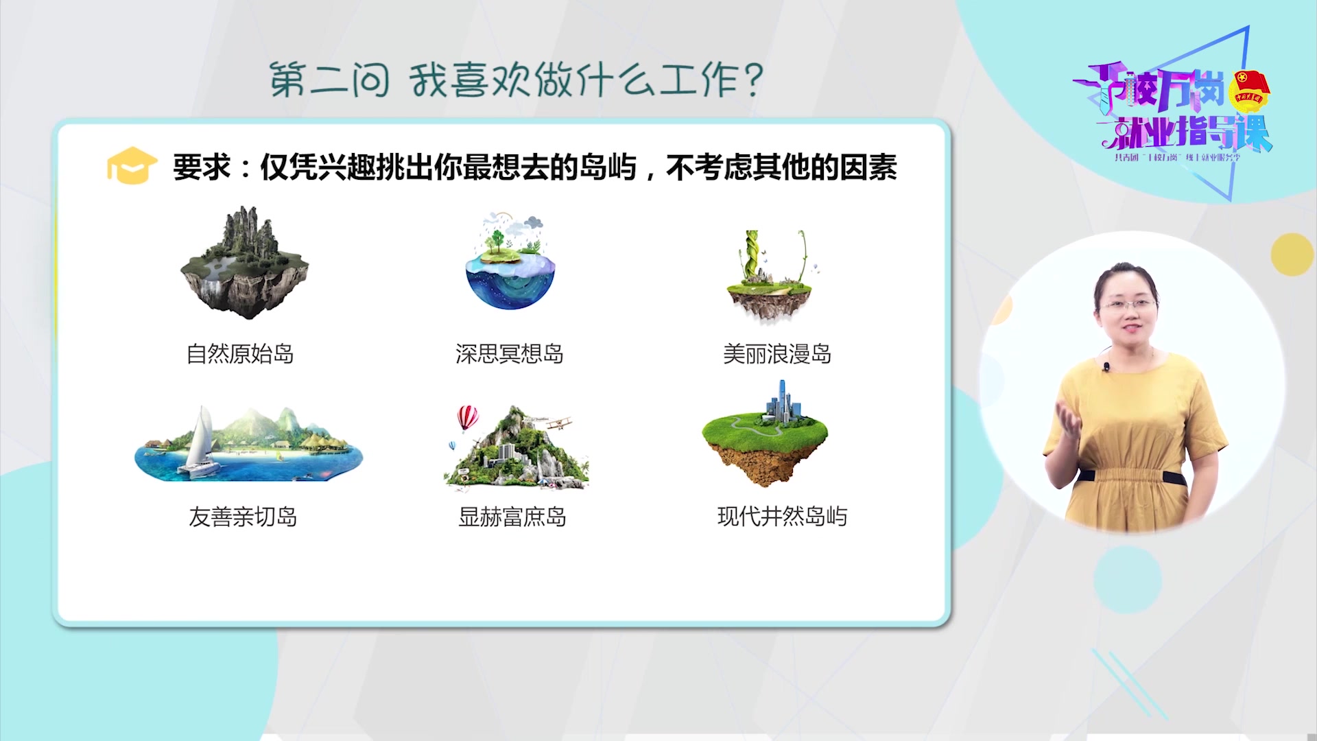 就业指导课--《第三十二期：找到适合你的工作（二）》