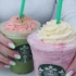 Starbucks Matcha Strawberry Inspired Nails!
