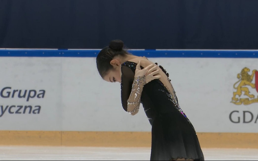 权珉率 Minsol KWON (KOR) 《骷髅之舞》 JGP Gdansk 2 2022 SP_哔哩哔哩_bilibili