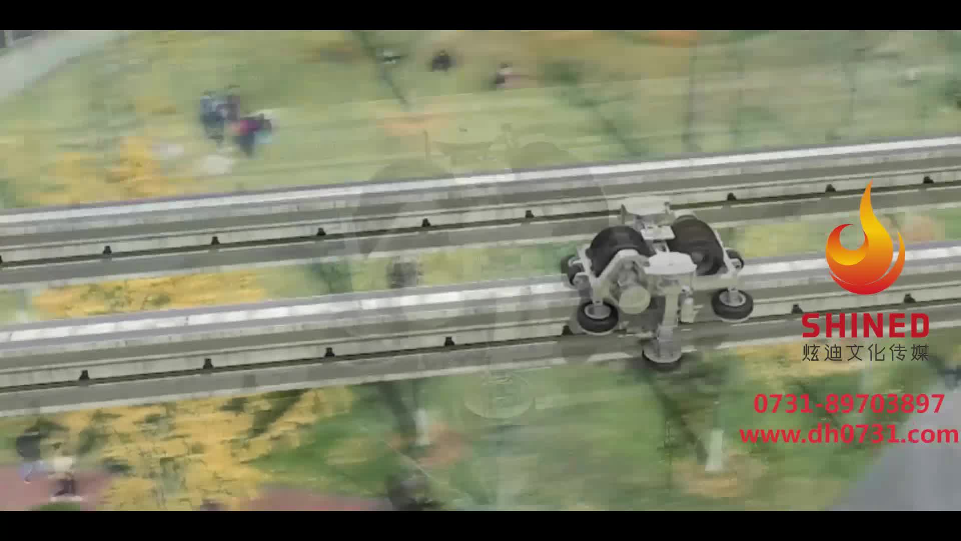 跨坐式单轨车三维动画演示