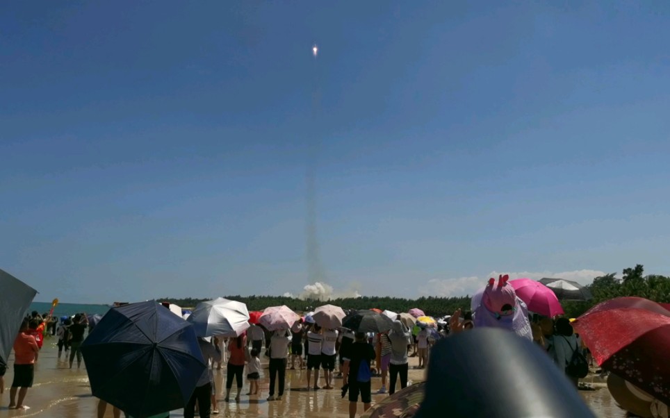 文昌淇水湾 问天实验舱发射实拍