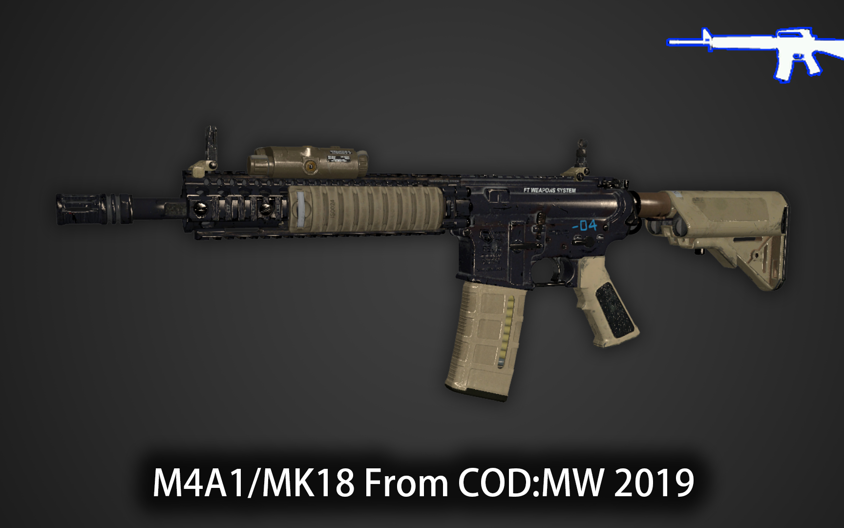 求生之路2使命召唤16现代战争m4a1mk18自制武器mod