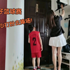 儿子邀请家人去看他打篮球赛，辣妈臭美精心打扮，为孩子当啦啦队助威