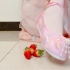 吃草莓的季节到啦，汉服绣花鞋