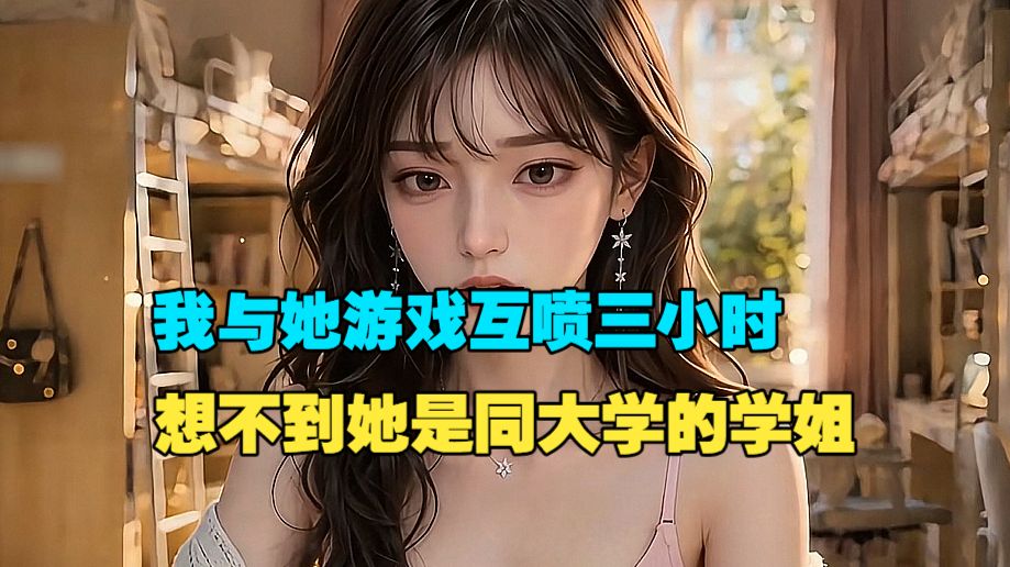 【绝色学姐】我在游戏与她互喷三小时，想不到她是同大学的学姐。