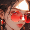红眼镜小姐姐