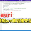 tauri 项目02：增加websocket前后端交互