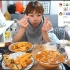 韩国吃播 剪说话 原速+2倍速 挑食的新姐吃 年糕乌冬面 包饭 汉堡 薯条 甜点