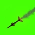 绿幕抠像高清免费视频素材导弹飞行轨迹