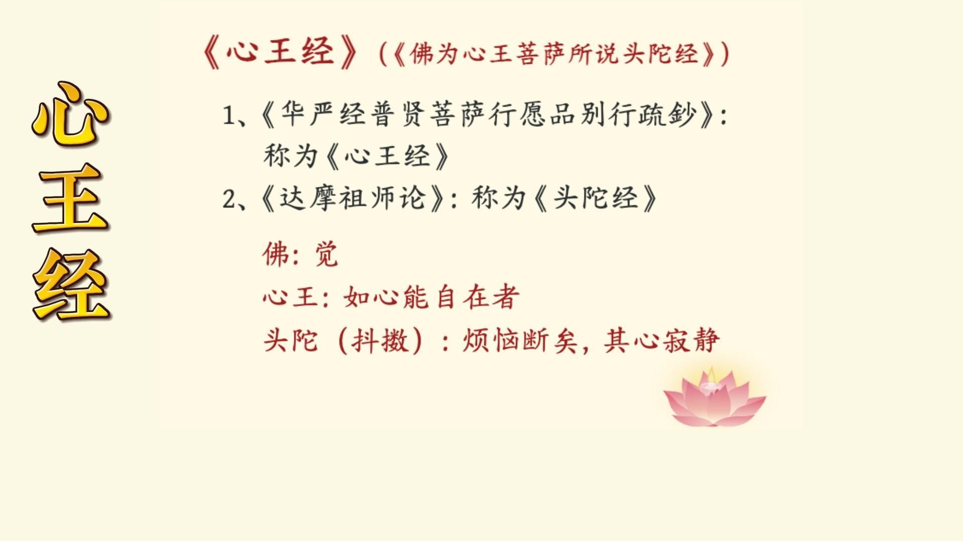 体佛法师开示：心王经