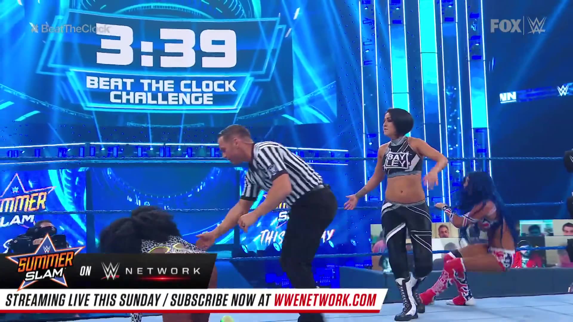 Naomi vs. Sasha Banks Beat The Clock Challenge Match SmackDown