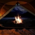 壁炉10小时-晚上和篝火帐篷上的雨水，平静的雨水_深度睡眠_失眠