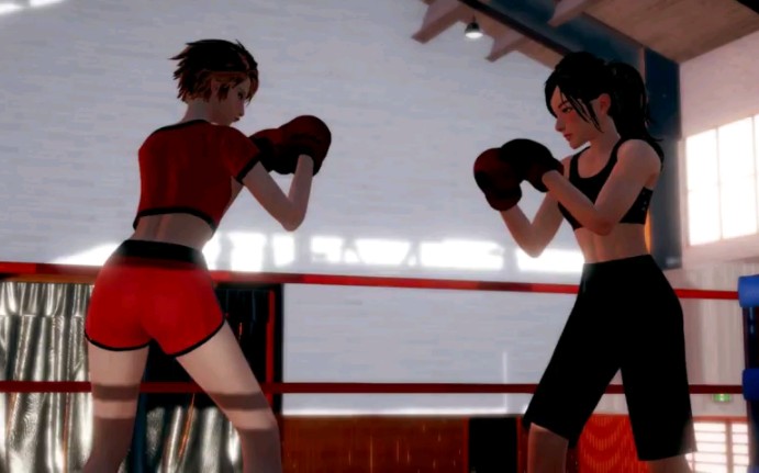 女子拳击动画3