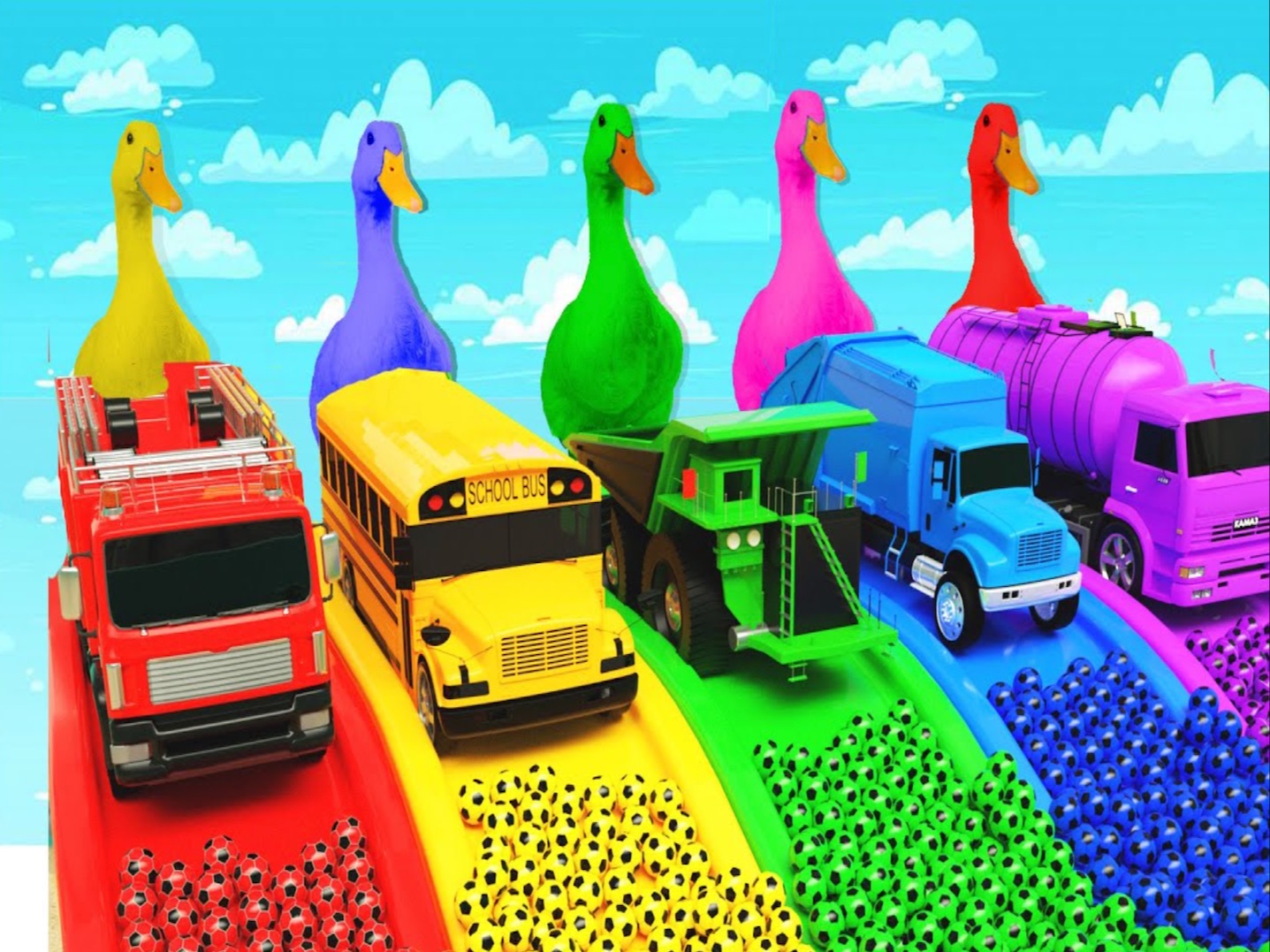 彩球歌！ Bingo Song + Humpty Dumpty Song - 婴儿童谣和儿童歌曲 玩具和颜色