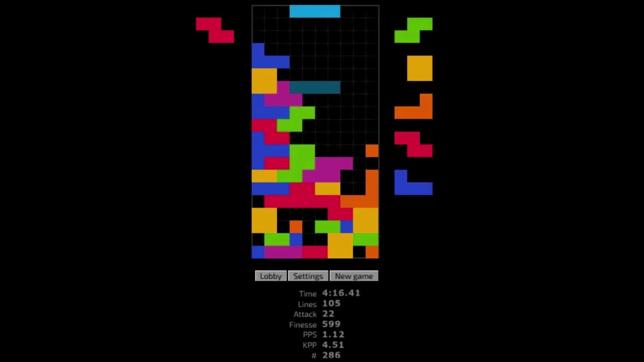 【搬运【俄罗斯方块|tetris】机器人-无旋转265行