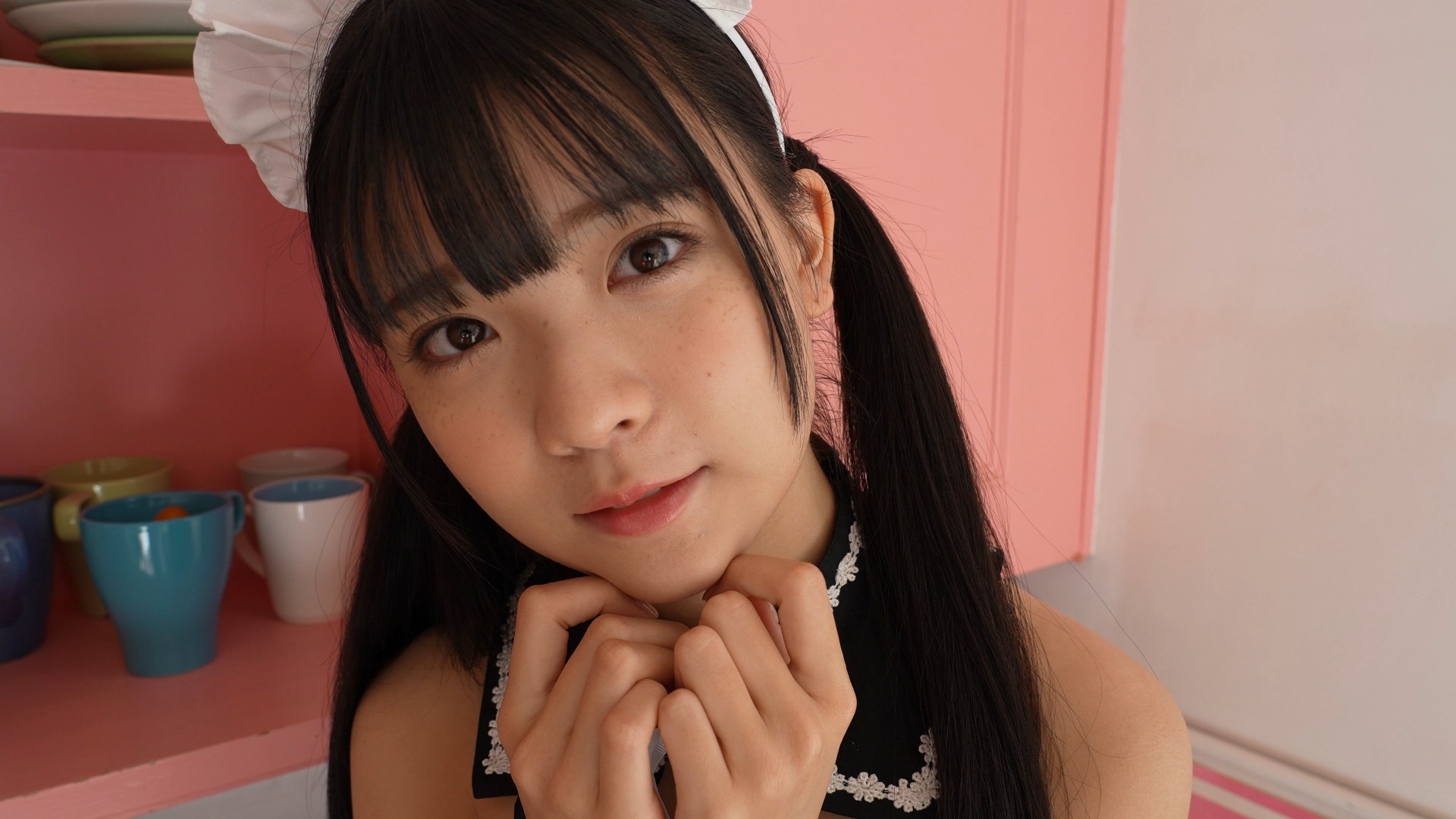 Mao Imaizumi's Adorable Face with Twin Ponytails [4K Quality]