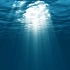 实拍素材-光在海洋里光透过水光束视频