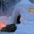 挪威小哥阿斯比荒野生活-4天冬季冬季露营-雪洞建筑-雪棚-降雪