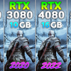 RTX 2080 vs RTX 3080 vs RTX 4080 vs RTX 5080 | 2K分辨率9款游戏对比测试 | 作者：Testing Games