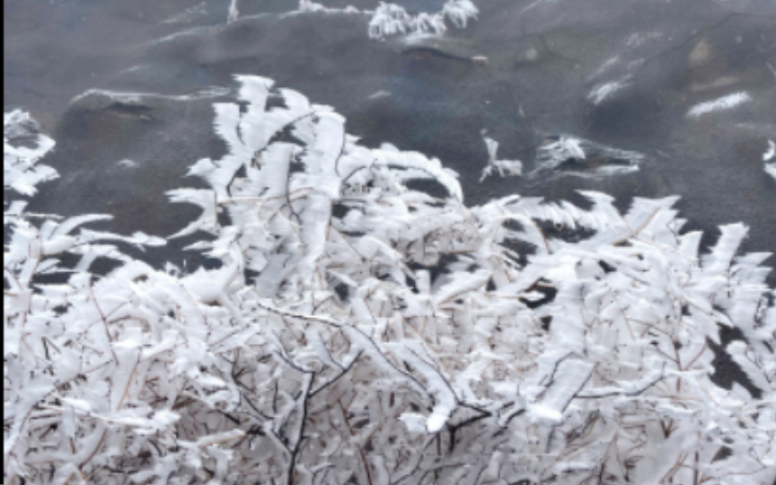 第一次徒步铜官山就遇雪