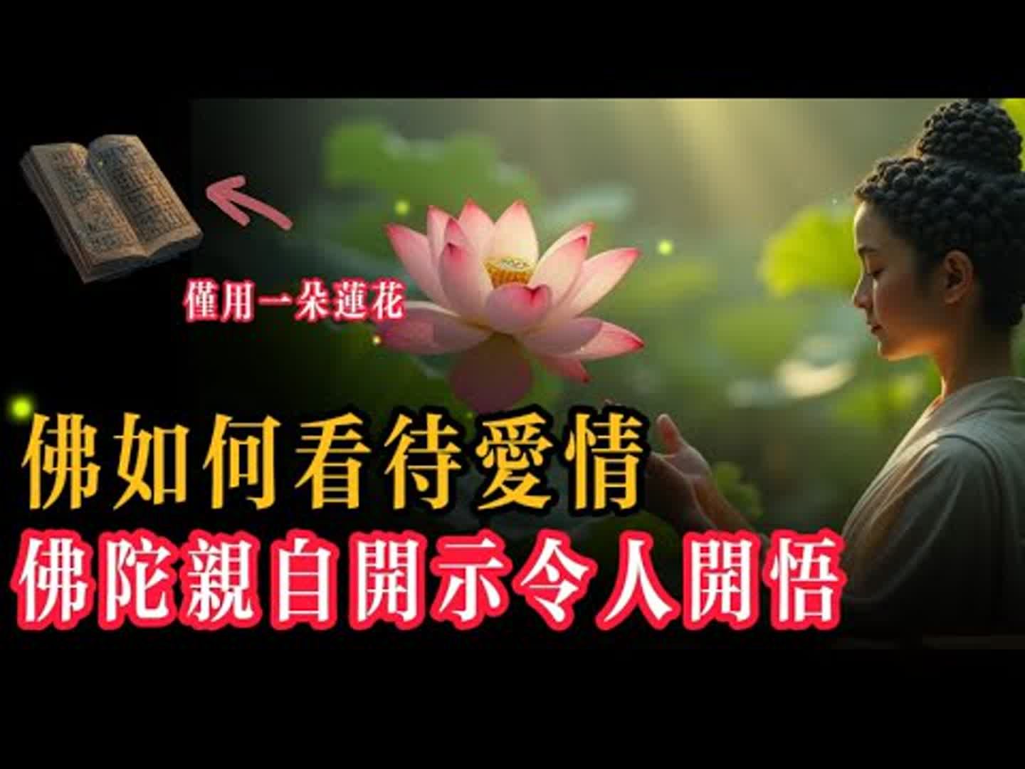 一位名叫優曇陀羅的年輕富家女來到他面前，手中捧著一朵金色蓮花，滿臉愁苦，淚流不止。她向佛陀傾訴：「我所愛的人總是和別人歡...