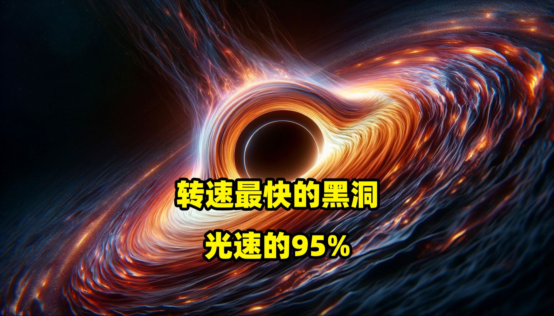 转速最快的黑洞，1秒28.5万公里，光速的95%