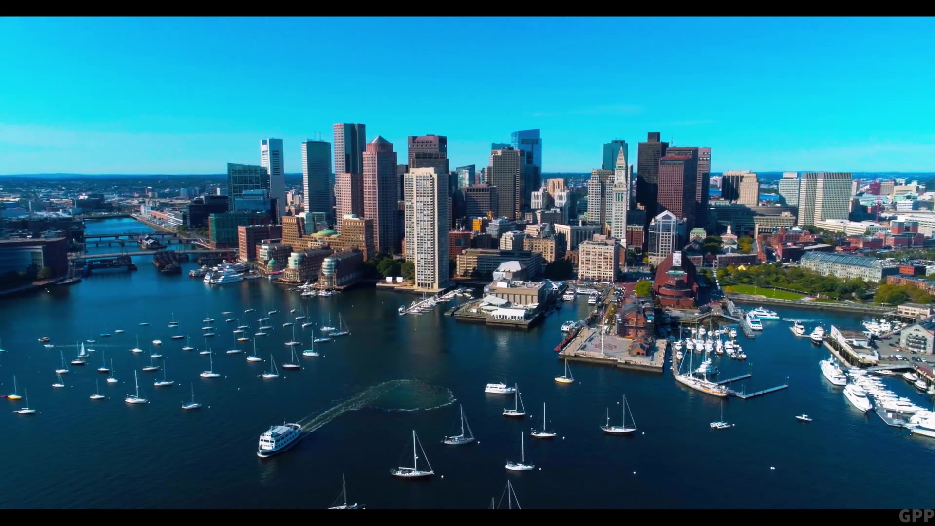 【美国最“英伦”范城市】马塞诸塞州首府-波士顿Boston USA in 4K UHD Drone