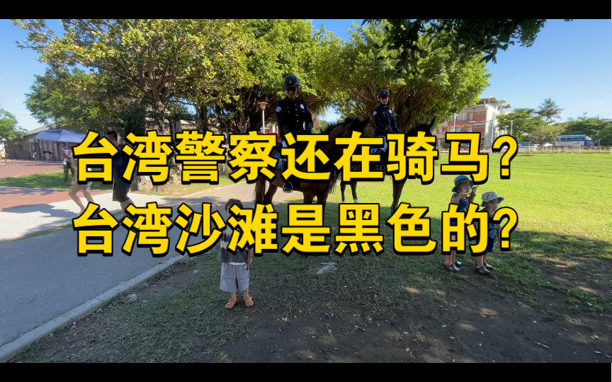 台湾日记｜沈阳小b友在台湾街头演唱孤勇者，与台湾骑警亲切互动！