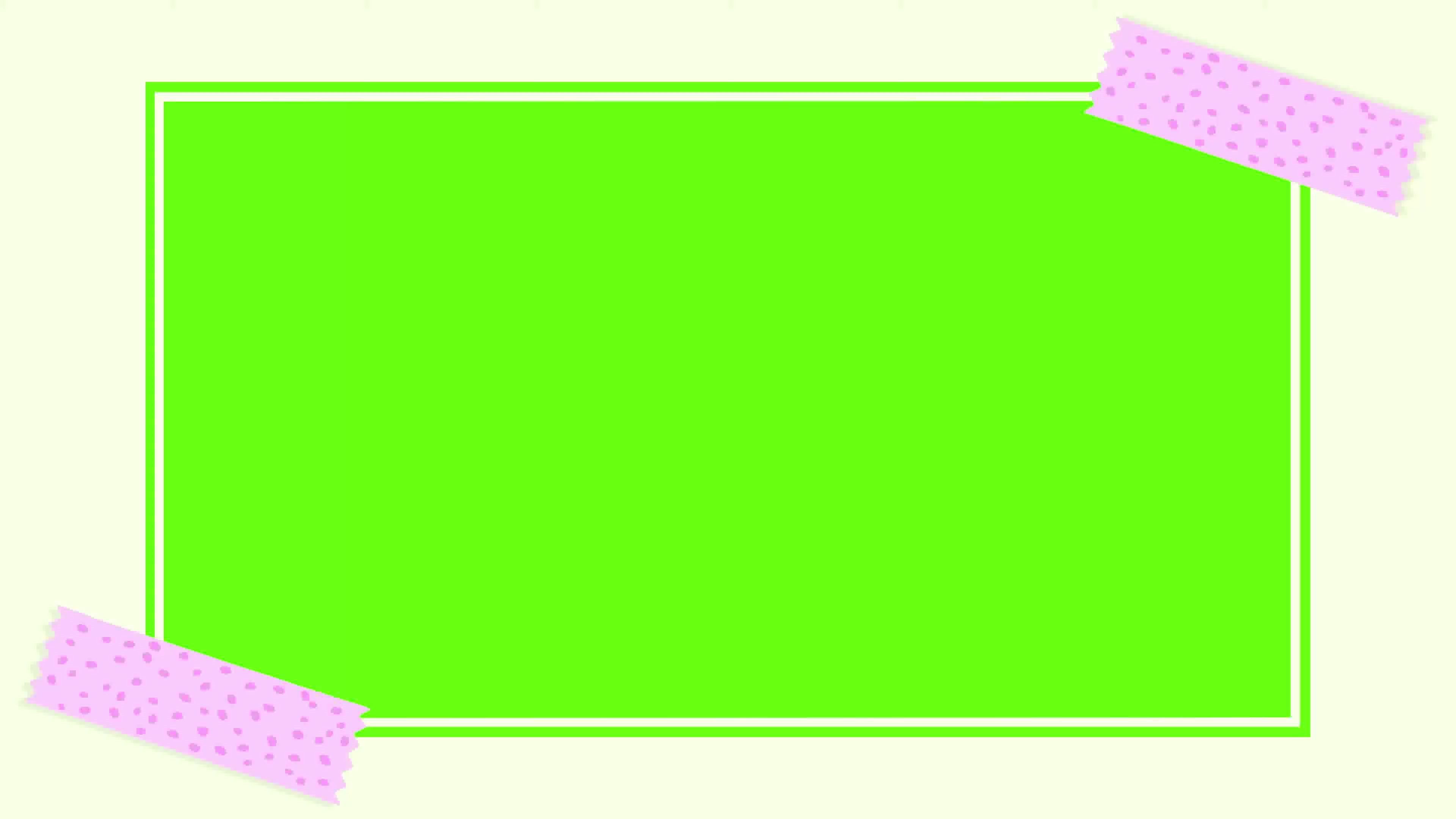 【绿幕素材】卡哇伊屏幕框视频素材效果无版权无水印自取［2160 HD]
